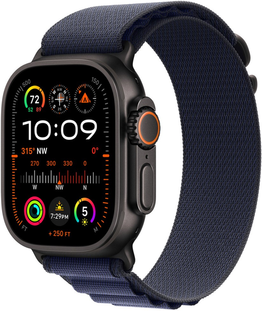 Ремінець Apple Alpine Loop для Apple Watch 49mm Large Navy (MXN03) - зображення 1