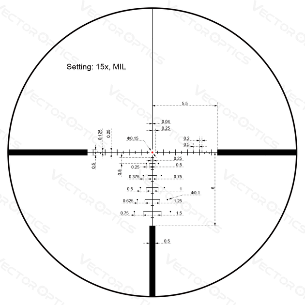 Приціл Vector Optics Paragon 3-15x44 (25,4 мм) illum. SFP Zero-Stop (SCOM-T37) - зображення 6