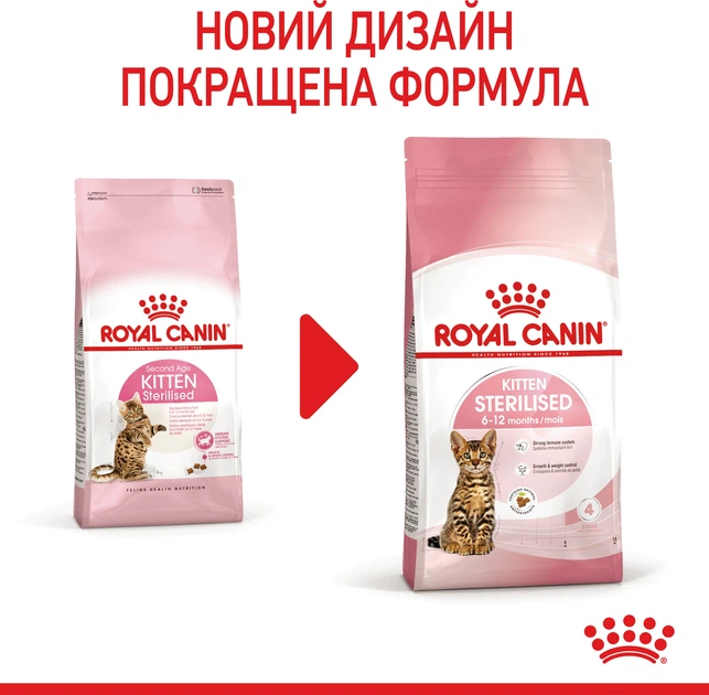 Royal Canin Kitten Sterilised Сухий Корм ​​Для Стерилізованих Кошенят 2 кг (3182550805186) (2562020) - зображення 2