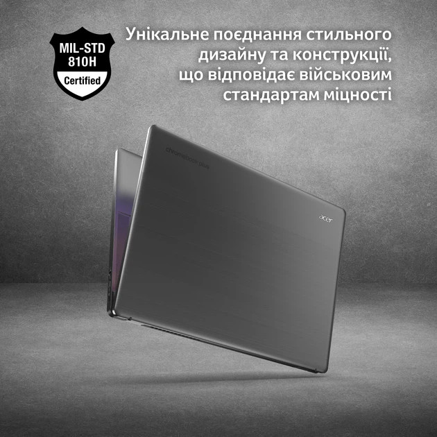 Ноутбук Acer Chromebook Plus 514 "з Google AI" CB514-3HT-R03H (NX. KP9EU. 002) Steel Gray - Фото 10 Ноутбук Acer Chromebook Plus 514 "з Google AI" CB514-3HT-R03H (NX. KP9EU. 002) Steel Gray - зображення 10
