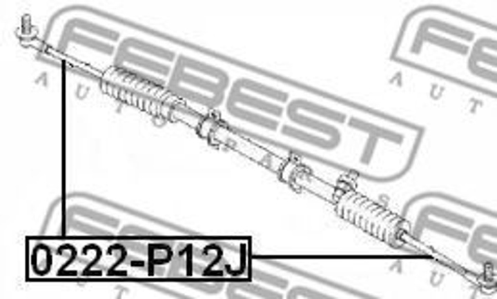 Рулевая тяга Febest (0222P12J) - изображение 2