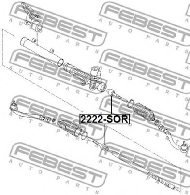 Рулевая тяга Febest (2222SOR) - изображение 2