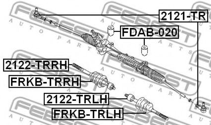 Рулевая тяга Febest (2122TRRH) - изображение 2