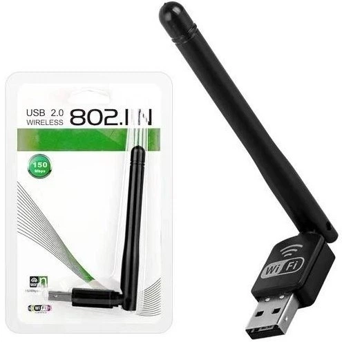WI-FI Адаптер от USB, Wireless 802.11n. для ПК, ноутбуков, приставок, ТВ, Сетевой адаптер с направленной антенной, беспроводной (2367) - изображение 2
