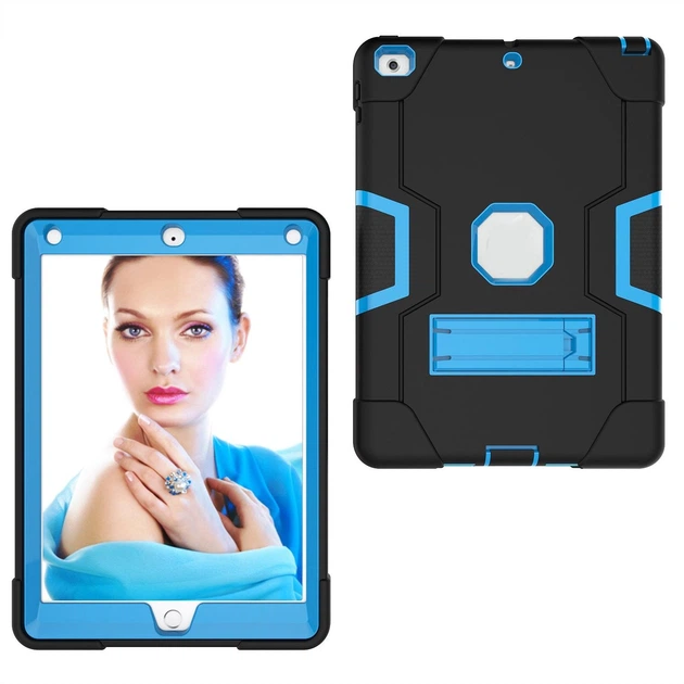 Чехол ARM Standart Apple iPad Air 1 (9.7") противоударный с подставкой Black/Blue - изображение 4