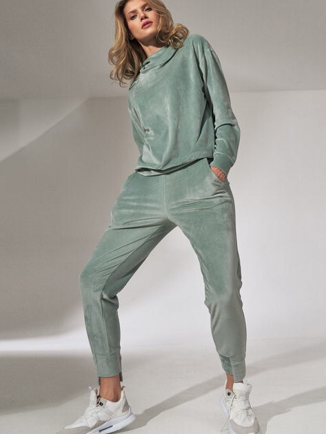 Bluza damska z kapturem elegancka Figl M745 S Miętowa (5902194386715) - obraz 5