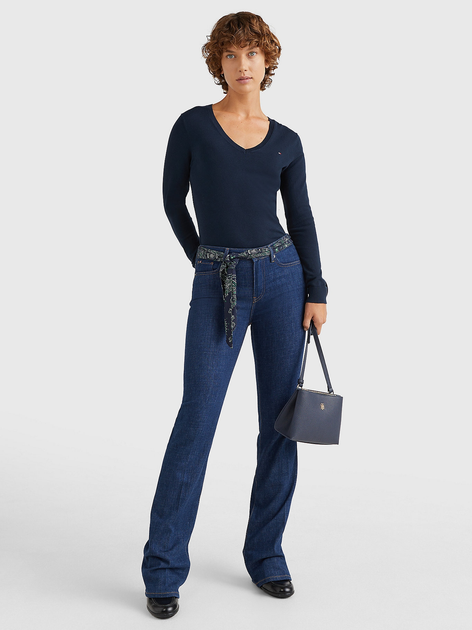 Пуловер жіночий Tommy Hilfiger WW0WW25294-403 XS Чорний (8719858028440) - зображення 3