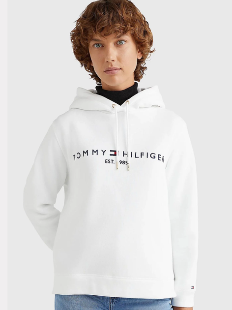 Худі жіноче Tommy Hilfiger WW0WW31998-YBR M Біле (8720114744479) - зображення 1