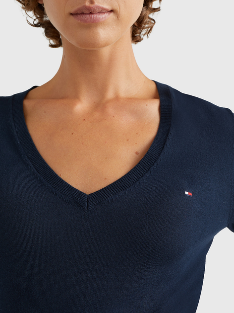 Пуловер жіночий Tommy Hilfiger WW0WW25294-403 S Чорний (8719858028457) - зображення 5