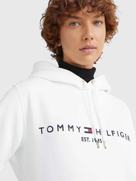 Худі жіноче Tommy Hilfiger WW0WW31998-YBR S Біле (8720114744462) - зображення 5