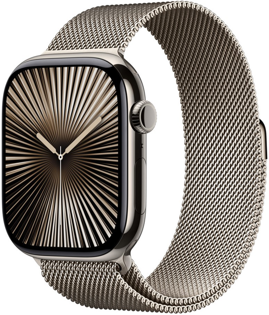 Bransoletka Apple Milanese Loop do Apple Watch 46mm M/L Natural (MXMQ3) - obraz 1