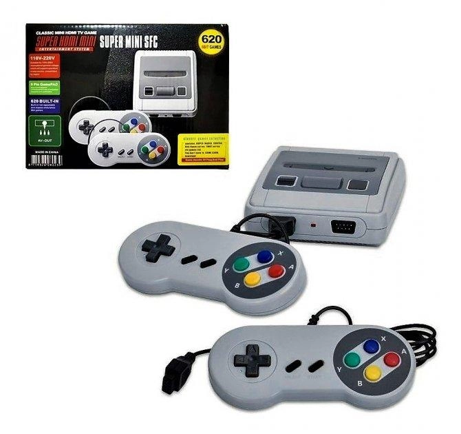 Портативная игровая приставка Dendy 620 игр Денди 8 Bit mini SF 2 джойстика - изображение 2