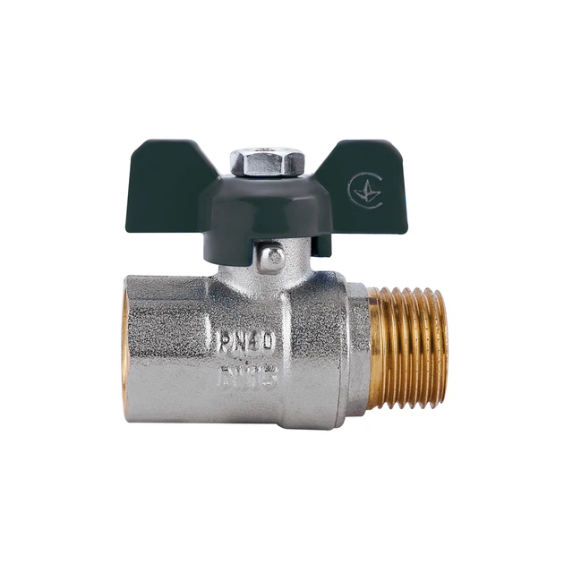 Кран шаровой SD Plus 1/2" ВН для воды (бабочка) SD607W15 - Фото 3 Кран шаровой SD Plus 1/2" ВН для воды (бабочка) SD607W15 - изображение 3