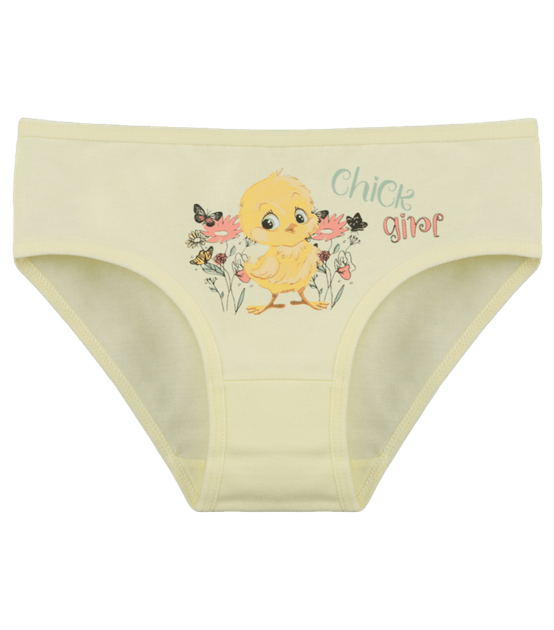 Детские слипы для девочки с принтом Chick Girl - Donella - 4111Y24 - 110-116 см - Желтый - Фото 1 Детские слипы для девочки с принтом Chick Girl - Donella - 4111Y24 - 110-116 см - Желтый - изображение 1