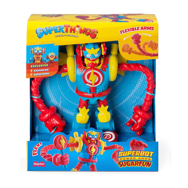 Игровой набор Супербот Шугарфан Superthings S PSTSP116IN70 робот, казум-кид, фигурка - Фото 1 Игровой набор Супербот Шугарфан Superthings S PSTSP116IN70 робот, казум-кид, фигурка - изображение 1