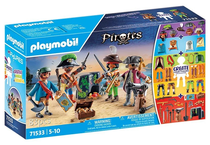 Zestaw figurek Playmobil Pirates My Figures Piraci 71533 (4008789715333) - obraz 1