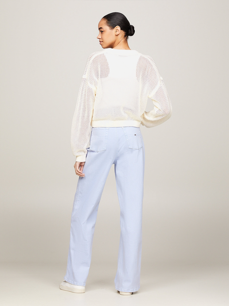 Джемпер жіночий Tommy Jeans DW0DW17755-YBH M Білий (8720646642120) - зображення 4