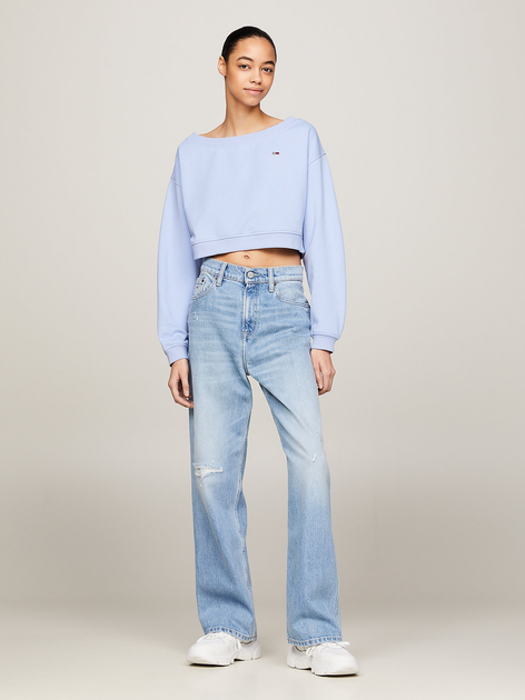 Світшот оверсайз жіночий Tommy Jeans DW0DW17956-C3S M Блакитний (8720646723539) - зображення 3