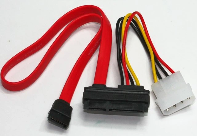 Кабель Gembird CC-SATA-C1, комбо кабель SATA, дата-35 см., живлення-13.5см. - Фото 1 Кабель Gembird CC-SATA-C1, комбо кабель SATA, дата-35 см., живлення-13.5см. - зображення 1