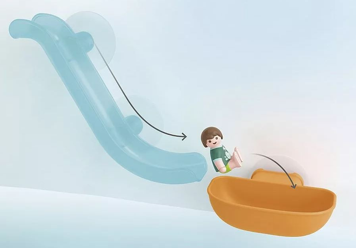 Набір з фігуркою Playmobil Junior Aqua Водяна гірка з морськими тваринами 71689 (4008789716897) - зображення 4