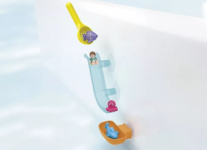 Набір з фігуркою Playmobil Junior Aqua Водяна гірка з морськими тваринами 71689 (4008789716897) - зображення 6