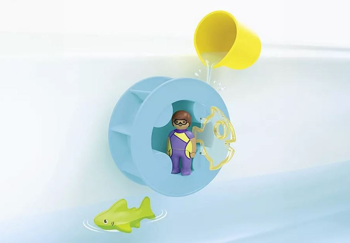 Набір з фігуркою Playmobil Junior Aqua Водяний млин з маленькою акулою 71688 (4008789716880) - зображення 6