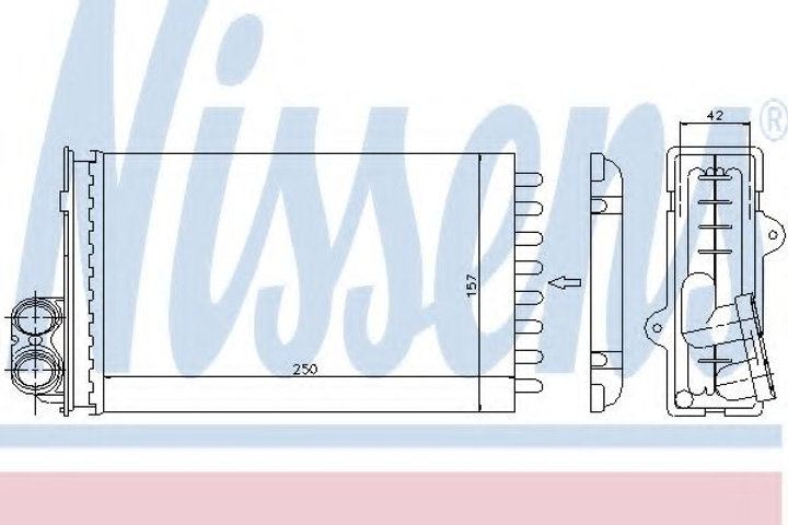 печь PT 405(87-)1.4(+)[OE 6448.58] Nissens (72935) - изображение 1