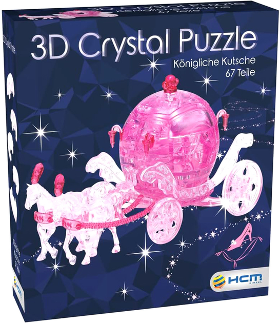 3D Puzzle Bard Centrum Gier Crystal Duży powóz 67 elementów (4018928591933) - obraz 1