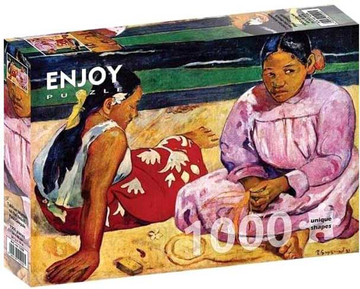 Puzzle Enjoy Tahitańskie kobiety na plaży 68 x 48 cm 1000 elementów (5949194012091) - obraz 1