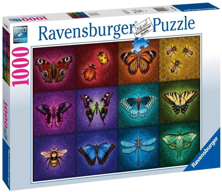 Puzzle Ravensburger Piękne skrzydlate owady 70 x 50 cm 1000 elementów (4005555005544) - obraz 1