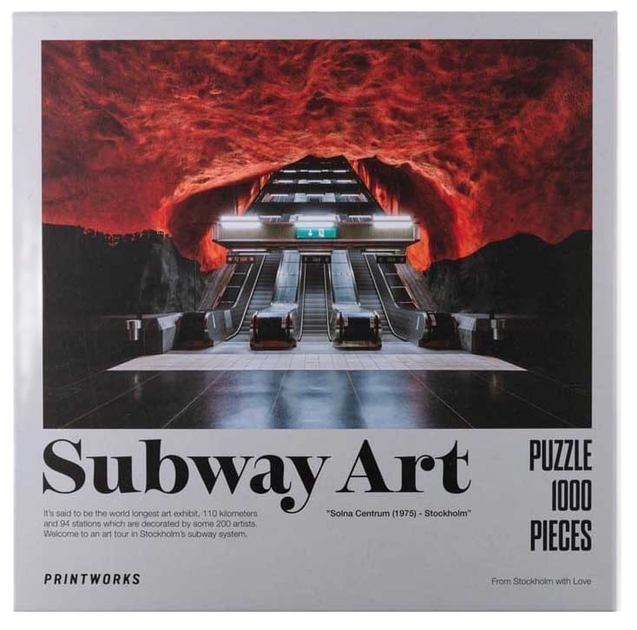 Пазл Printworks Subway Art Fire 1000 деталі (7350108172301) - зображення 1