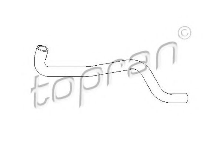 Патрубок радіатора пічки Topran (108310) - зображення 1