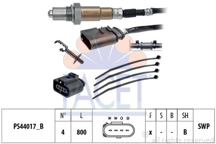 Ламбда-зонд Audi Skoda Fabia/Octavia/VW Bora/Golf 1.0-3.2 96-08 Facet (108253) - изображение 1