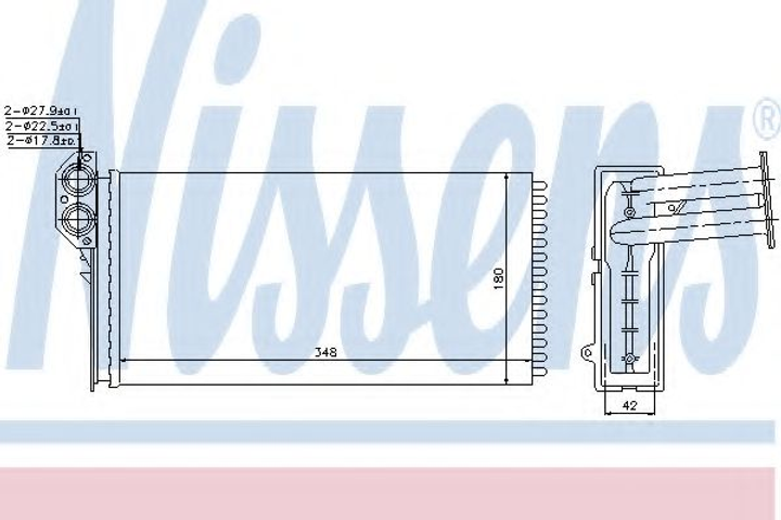 пічка VW LT(96-)2.3 i(+)[OE 2D0.819.031] Nissens (73941) - зображення 1