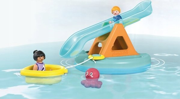 Набір з фігурками Playmobil Junior Aqua Плаваючий острів з гіркою 71687 (4008789716873) - зображення 4