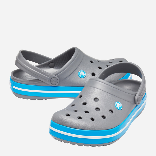 Жіночі крокси Crocs Crocband 11016-07W 37-38 (M5/W7) Сірі (883503836822) - зображення 3