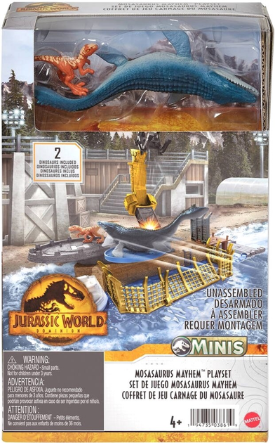 Zestaw figurek Mattel Jurassic World Mosasaurus Mayhem (0194735038619) - obraz 1