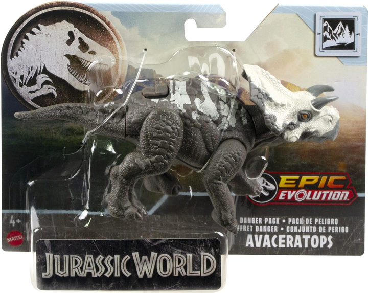 Фігурка Mattel Jurassic World Динозавр Авацератопс 10 см (0194735192465) - зображення 1