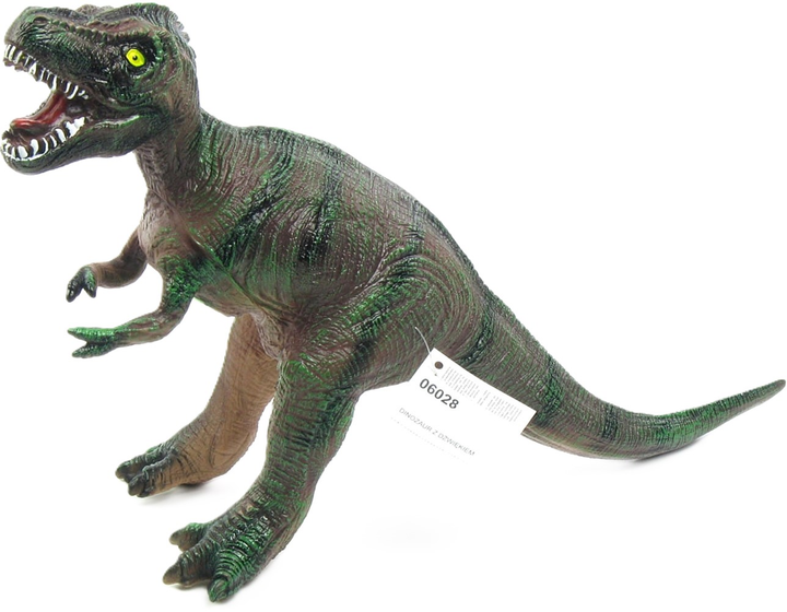 Figurka Swede Dinozaur z dźwiękiem Brązowa 46 cm (5902496164783) - obraz 1