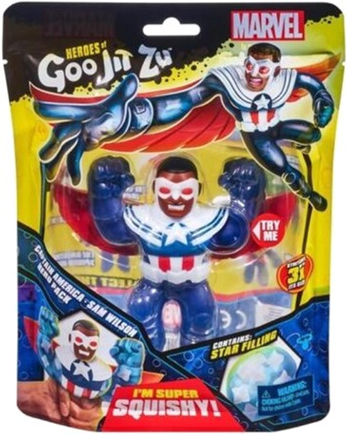 Figurka TM Toys Goo Jit Zu Marvel Sam Wilson 12 cm (0630996413715) - obraz 1