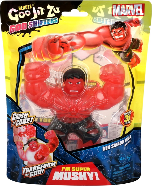 Figurka TM Toys Goo Jit Zu Marvel Goo Shifters Red Smash Hulk 10 cm (0630996425817) - obraz 1