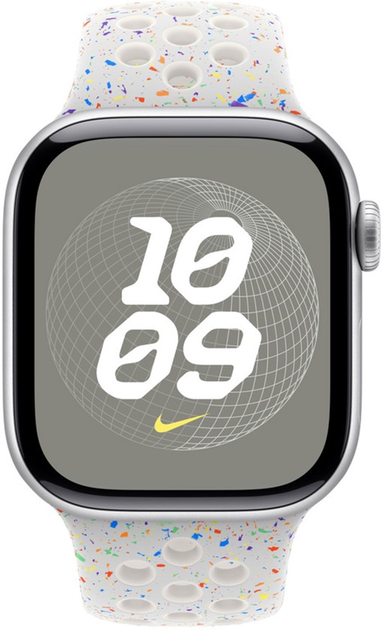 Pasek Apple Nike Sport Band do Apple Watch 40mm S/M Pure Platinum (MC1V4) - obraz 2