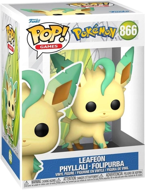 Figurka Funko Pop Games Pokemon Leafeon 9 cm (0889698742146) - obraz 1