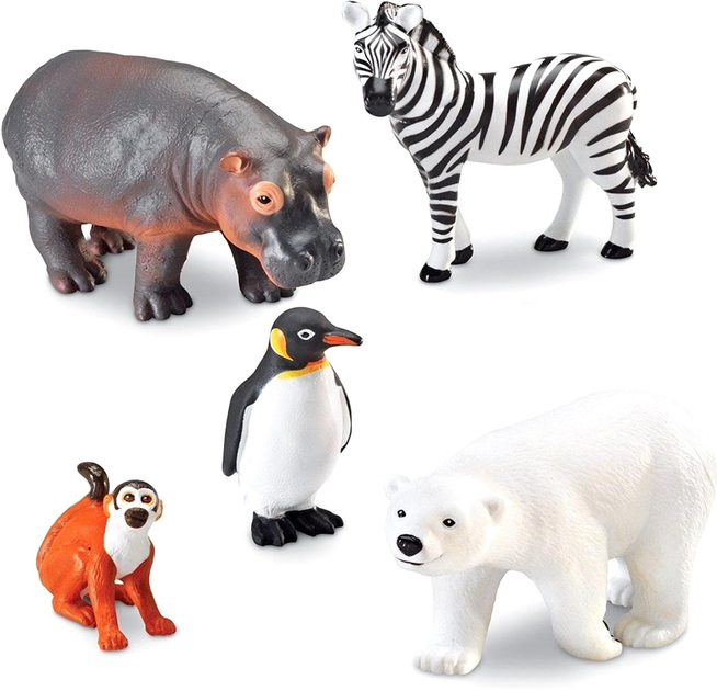 Zestaw figurek Learning Resources Zwierzęta w zoo 5 szt (0765023807882) - obraz 3