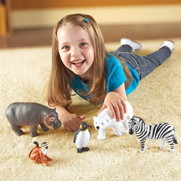 Zestaw figurek Learning Resources Zwierzęta w zoo 5 szt (0765023807882) - obraz 4