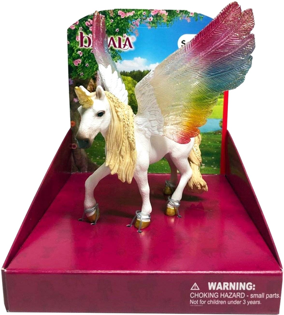 Figurka Schleich Bayala Skrzydlaty tęczowy jednorożec 14.5 cm (4055744020421) - obraz 1