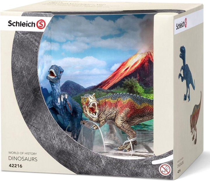 Zestaw figurek Schleich T-Rex i Velociraptor 2 szt (4005086422162) - obraz 1