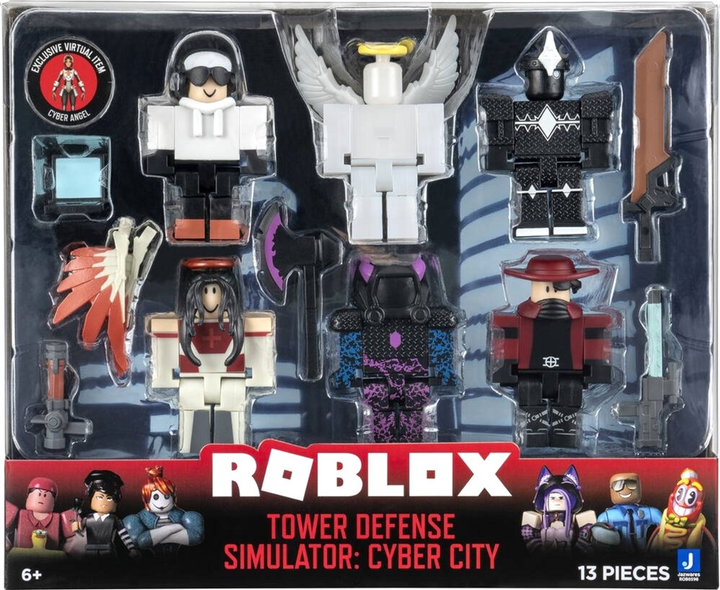 Zestaw figurek Jazwares Roblox Tower Defense Simulator Cyber City 7.5 cm 6 szt (0191726425052) - obraz 1