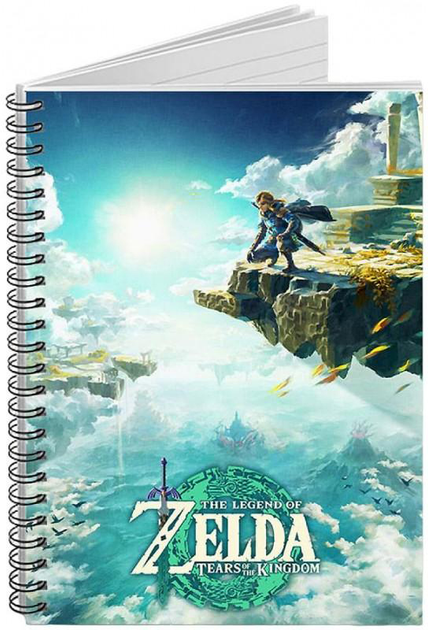 Notatnik Pyramid The Legend of Zelda Tears of the Kingdom niebo Hyrule A5 (5056480393786) - obraz 1