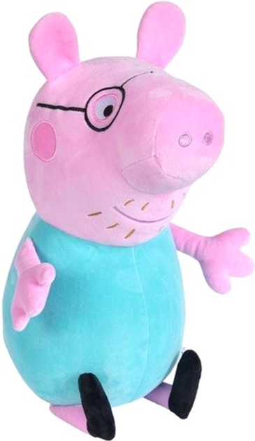 Maskotka Simba Świnka Peppa Tata świnka 37 cm (4006592057664) - obraz 1